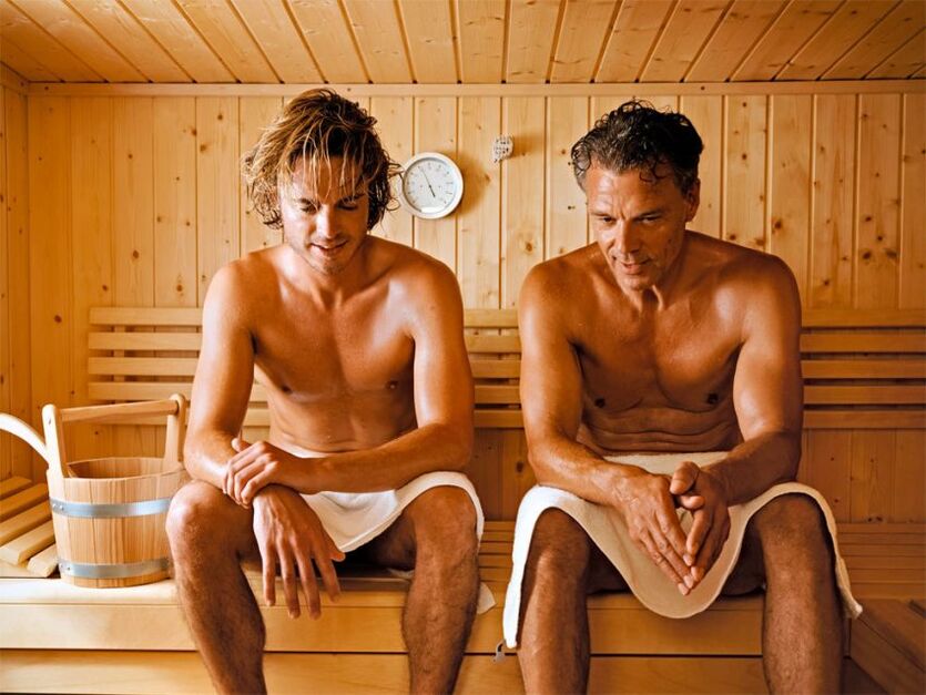 Erkekler prostatit tedavisi için saunaya gidiyor